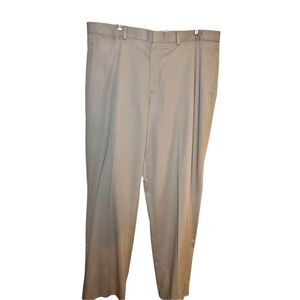 LL Bean Natural Fit Men Straight Pants Regular Khaki Beige Solid Size 40 x 32